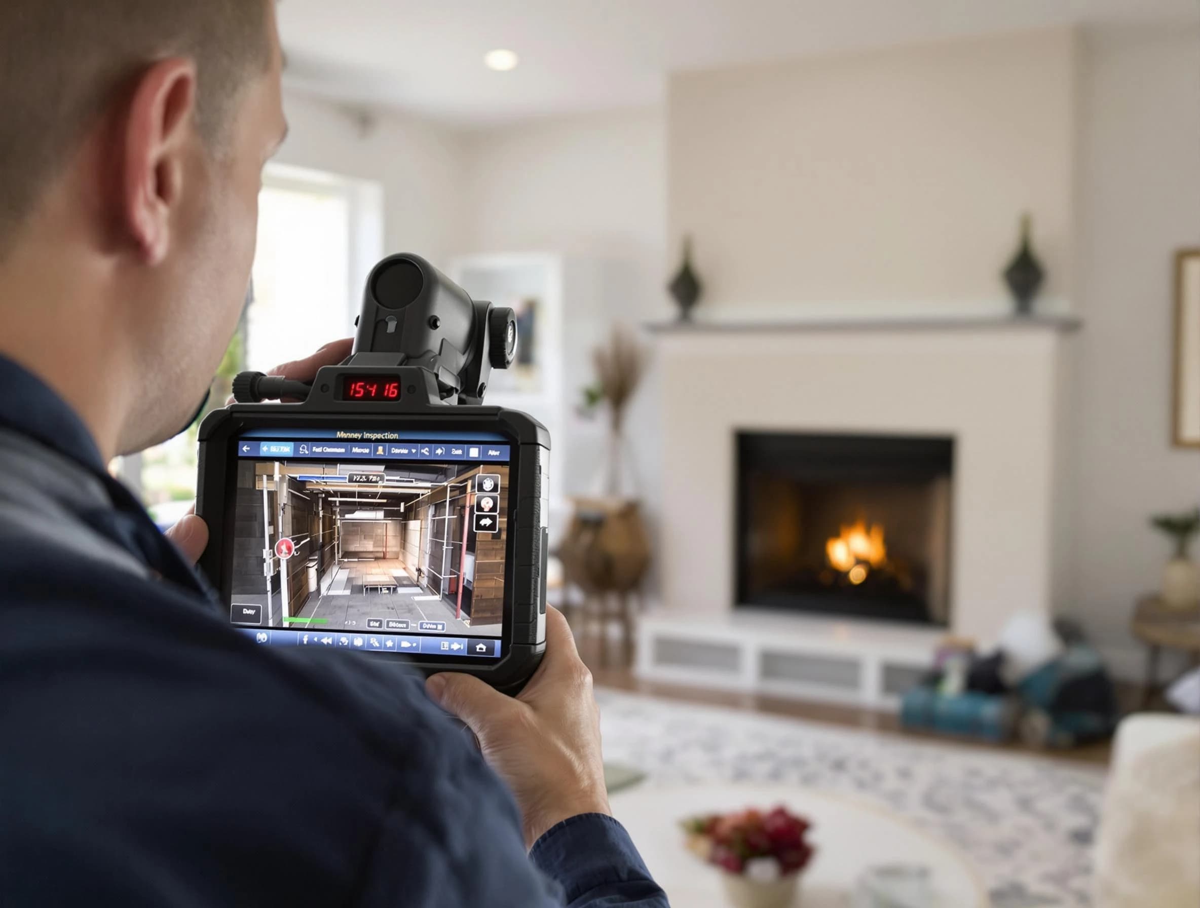 Hazlet Chimney Sweep conducting a thorough chimney inspection in Hazlet, NJ