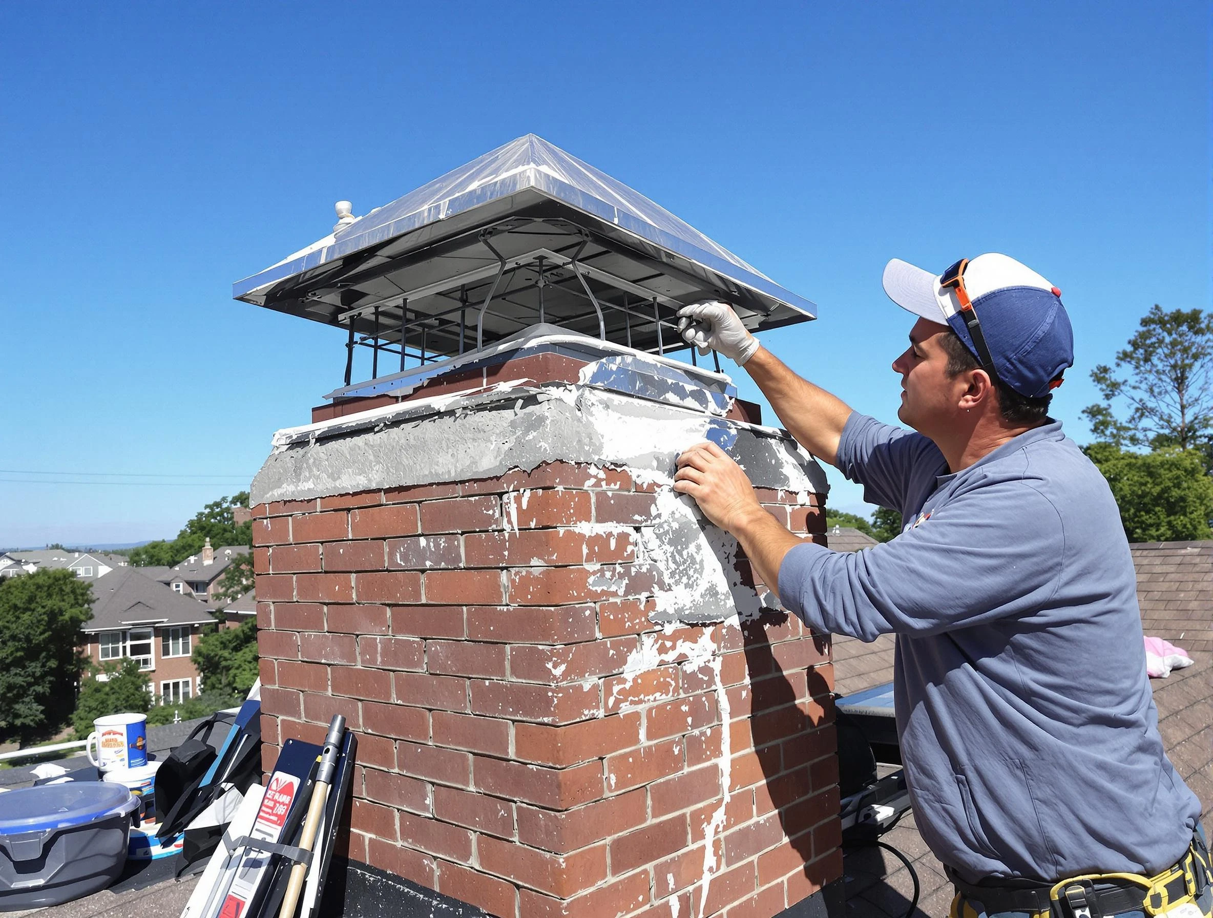 Chimney Crown Services service in Hazlet, NJ