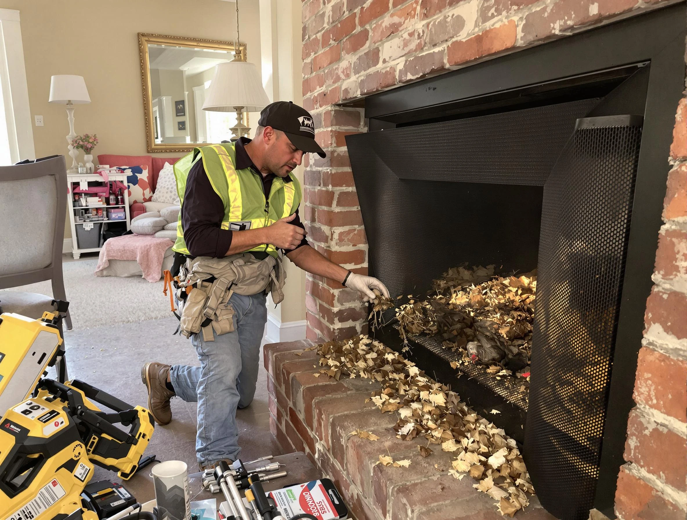 Safe screening installation by Hazlet Chimney Sweep in Hazlet, NJ