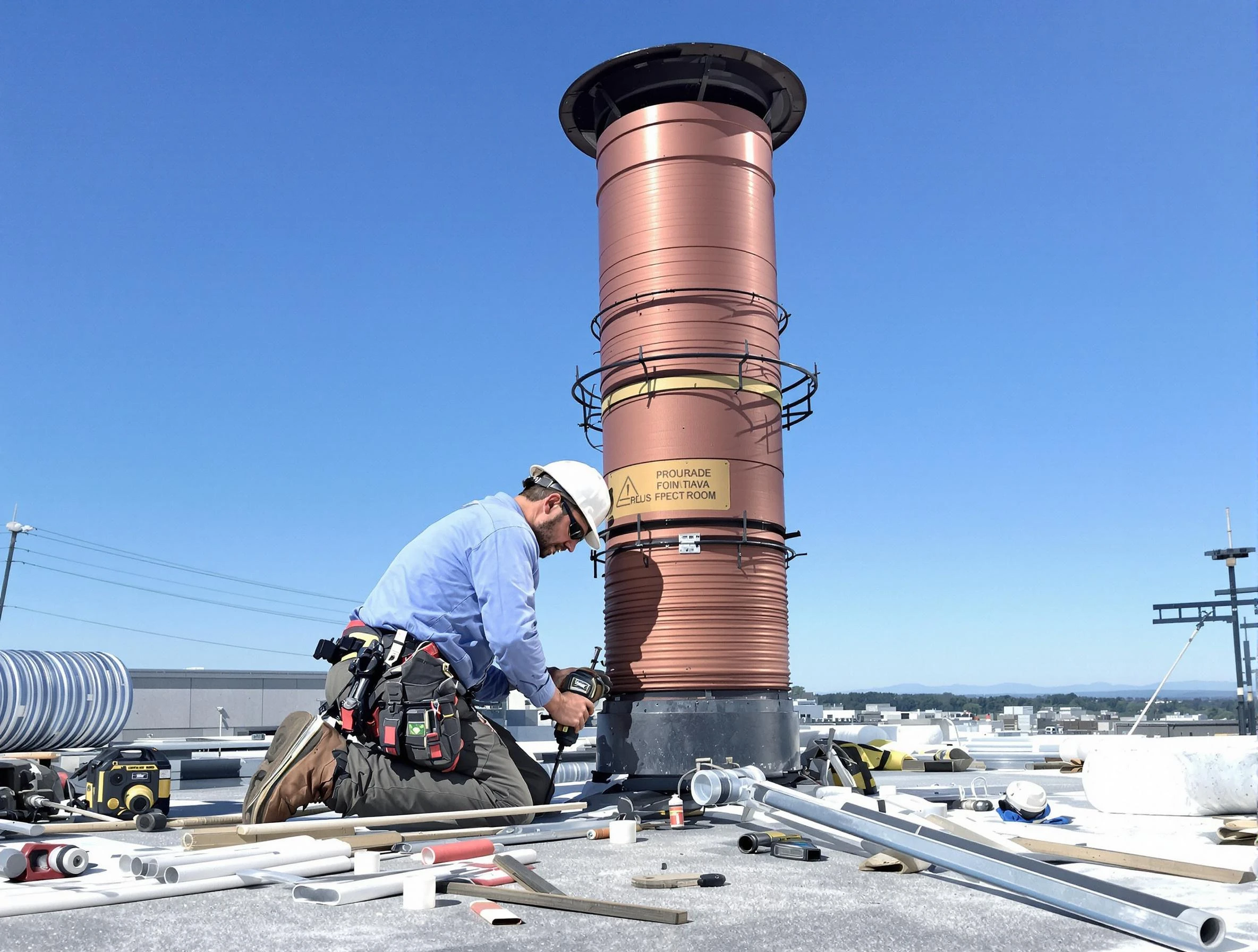 Installed chimney liner by Hazlet Chimney Sweep in Hazlet, NJ