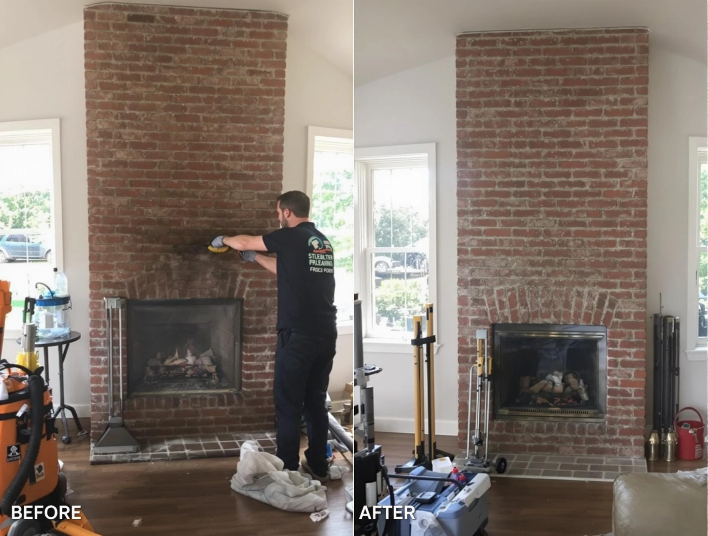 Finished chimney sweeping service by Hazlet Chimney Sweep in Hazlet, NJ