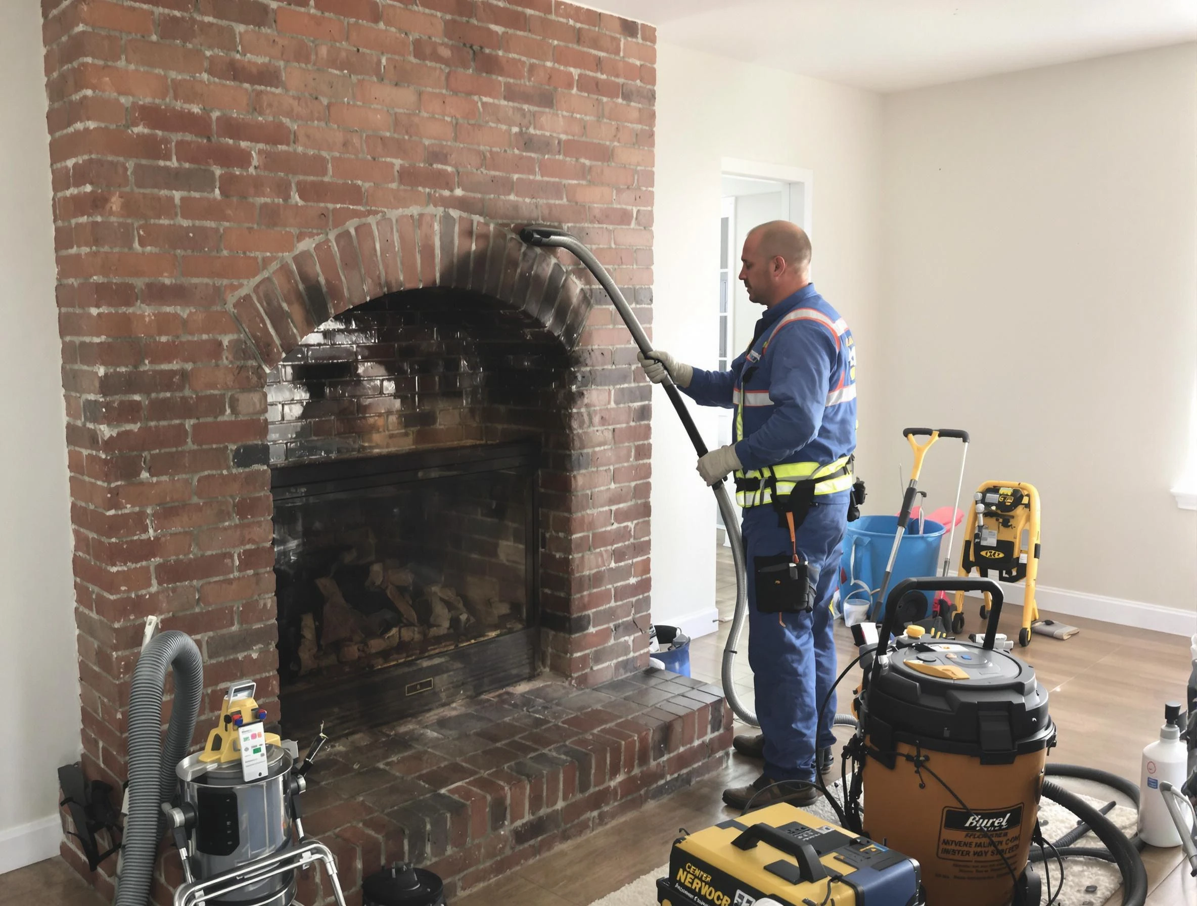 Hazlet Chimney Sweep expert performing detailed chimney sweep in Hazlet, NJ