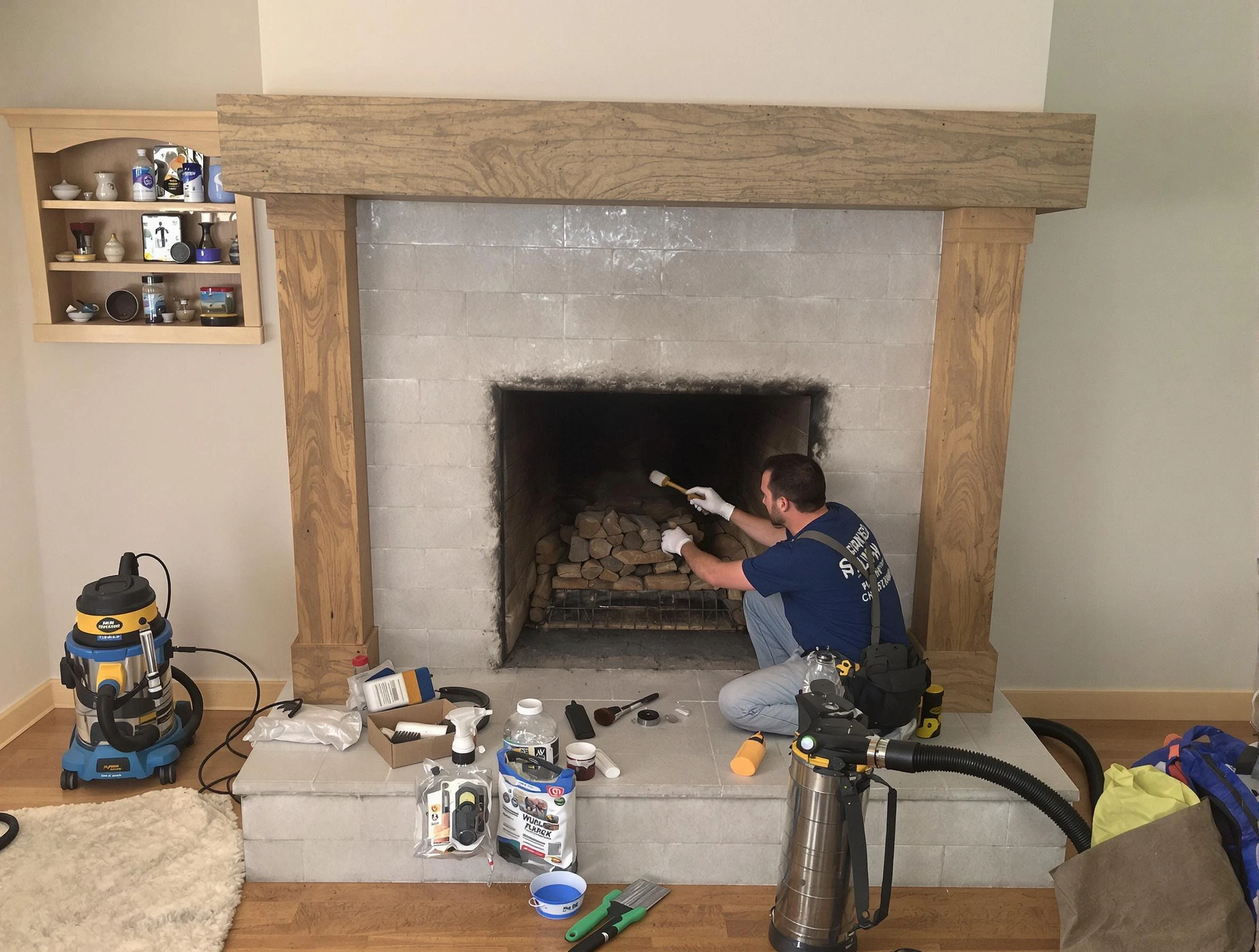 Detailed creosote removal process by Hazlet Chimney Sweep in Hazlet, NJ