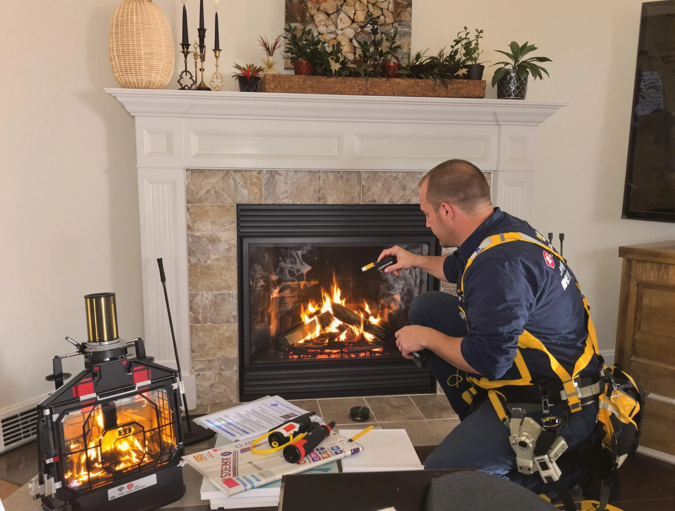 Safety-focused fireplace inspection by Hazlet Chimney Sweep in Hazlet, NJ